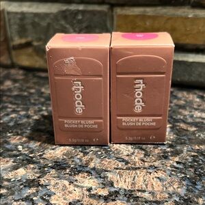 RHODE Pocket Blush bundle of 2, new in box. Shades Piggy and Juice box